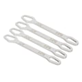 Miniatyrbilde 2 av 5: 4 stk. Selvstrammende Skiftenøkkel 8 til 13mm 14 til 22mm 60HRC Stål Dobbel Ended 23cm Lang Universalnøkkel for Hjemmeindustri Sølvfarge