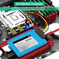 Miniatyrbillede 5 af 5: NGFF(M.2) Key B+M /B til SATA 2.5 Tommer Adapter