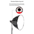 Fotografi Softboks 90cm Diameter Hurtigutløser Dyp Softboks med Grid Metall Bowens Bajonett Grillskjerm