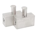 Miniatyrbillede 5 af 5: 2 stk. Dobbelt 1/0 Gauge til 1/0 Gauge Forstærker Input Reducer Nikkelbelagt Aluminium Legering Høj Effekt til Bil Audio