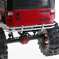Miniatyrbilde 4 av 5: Metall Fremre Bakre Støtfanger for 1/10 RC Crawler Axial TRX4 SCX10 90046 90047 Oppgraderingsdeler Sølv
