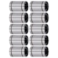 Miniatyrbillede 2 af 5: 10 stk. lineær bevægelsesleje cylinder optiske akser skyder testramme reservedel ID 6 mm OD 12 mm LM6UU