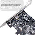 Pikkukuva 3 / 5: USB3.1 PCI-E -laajennuskortti PCI-E Express 4X - USB 3.1 Gen 2 10Gbps 2-porttinen laajennuskortti ASM1142-piirisarjalla PC-kannettavalle