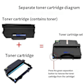 Miniatyrbild 4 av 5: För BP5150DN Pulver TL-5150 BP5155DN BM5155ADN Toner DL-5150 15000 Sidor