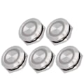 Miniatyrbilde 5 av 5: 5 stk. Momentan trykknappbryter Metall Auto Reset Ultratynn Vanntett med LED 19mmDC3~6V Hvit
