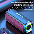 Miniatyrbild 4 av 5: RGB Högtalare Portabel Trådlös Musikspelare & Axelremmar LED Bluetooth 5.0 TF USB-C Aux