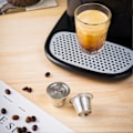 Miniatyrbilde 5 av 5: Gjenfyllbar Kaffekapsel Gjenbrukbar Kaffepute Rustfritt Stål Lett å Rengjøre Finmasket Kaffemaskin Tilbehør for Kaffelaging