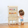 Miniatyrbillede 4 af 5: 1/12 Miniature Møbel Bogreol Stue Køkken Model Skab Hylde Opbevaringsskabe A