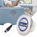 Miniatyrbild 5 av 5: Elektrisk Fåtölj Soffa Handkontroll Strömbrytare Intelligent Soffa Handkontroll med Dubbla USB-Portar 5V Rakt Huvud