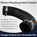 Miniatyrbillede 4 af 5: Bil Intercooler Slange Rør Turbolader Rør 30636611 til XC60 2015-2016 XC70 S60 S80