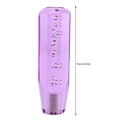 Miniatyrbillede 4 af 4: 15 cm/5,9 tommer krystal gearknop gearstang universal til manuelle transmissionskøretøjer lilla