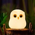 Miniatyrbillede 3 af 5: Natlampe, RGB-skiftende Ugle Natlampe, Sød Silikone Ugle Natlampe til Gaver, Kawaii Sengelampe til Søvnhjælp