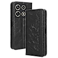 Pikkukuva 1 / 5: Infinix Note 30 Pro 4G X678B -puhelimelle magneettinen PU-nahkakotelo, kääntyvä jalusta, lompakkokotelo Black
