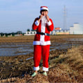 Miniatyrbild 3 av 3: Unisex Tomtedräkt Cosplay Tomtekläder Performance Kostymset för Fest och Jul