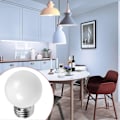 Miniatyrbillede 4 af 5: 5 stk. E27 0.5W AC220V Hvid Glødelampe Pære Dekorationslampe