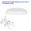 Miniatyrbild 4 av 5: Bilinstrumentpanel Hastighetsmätare Ram Skydd för 6 2002-2007 GJ6A55447 GJ6A-55-447 Mätare Transparent Skal