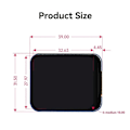 Miniatyrbillede 2 af 4: 1,69 tommer IPS farve LCD-skærm 240 X 280 opløsning SPI interface 262K farveskærm