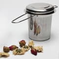 Miniatyrbillede 4 af 5: Te-infusionsenhed Rustfri Skridsikker 304 Rustfrit Stål Foldbart Håndtag Løst Te-infusionskurv til Kopper