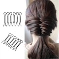 Miniatyrbilde 2 av 5: 2 stk Mini Hårfletter Twist Clips Hårdisk DIY Prinsesse Pannelugg Innsettingskam QinHai