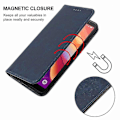 Miniatyrbilde 4 av 5: Magnetisk Lærveske For TCL 501 Blue