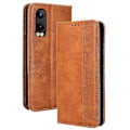 Miniatyrbillede 1 af 5: Til Oppo K12x 5G/ OnePlus Nord CE 4 Lite 5G Stand Case Magnetisk Lukning Læder Telefon Cover Brown