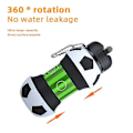 Miniatyrbillede 5 af 5: Foldbar Silikone Vandflaske Bærbar Lækagesikker Sportskedel Forsegling Anti-drop Rejsekop Volleyball Bottle