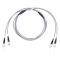 Miniatyrbillede 1 af 5: Optisk Fiber Patch Cord Armeret Jumper Multi Mode 2 Core Optisk Kabel FC UPC-FC UPC Grå (3 meter)