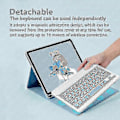 Miniatyrbild 2 av 4: Fodral med tangentbord för iPad 9,7 tum 2017 2018 5:e 6:e generationen Black