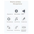 Miniatyrbilde 5 av 5: Ny Bluetooth Audio Mottaker Adapter 5.3 Spiller U Disk Mikrofon Forsterker Audio Høyttaler Konverter med Fjernkontroll