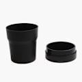 Miniatyrbillede 3 af 3: 2 stk. PVC Sort Bil Mini Pen Holder Boks Møntbokse Montering Skraldespand Auto Holdere Kop Montering