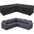 Hörnsoffskydd Vattentätt Trädgårdsmöbelset Skydd Utomhus Modulsoffa Skydd 270*270*90cm