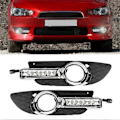 Miniatyrbilde 2 av 5: LED DRL Kjørelys Gul Hvit 2 Farger Passer for Mitsubishi Lancer 2007?2012