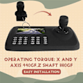 Miniatyrbild 5 av 5: 3-Axis Joystick Potentiometer -D300B-R2 5K 3D Säkerhet Yuntai Kontroll Bollmaskin Tangentbord Monitor Joystick Svart
