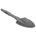 Miniatyrbild 2 av 5: Lerspade 45CR Stål Skopa Skyffel Bit med 1?1/8in Skaft Rivningshammare Grävverktyg