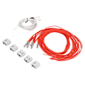 Miniatyrbillede 5 af 5: 5 Sæt 3D Printer Hotend Dele MK7 MK8 Aluminium Varmeblok 100K Termistor med 1m Ledningspatronvarmer 24V 40W