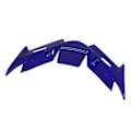 Miniatyrbilde 5 av 5: Motorsykkel Frontkåpe Winglet ABS Slitesterk Aerodynamisk Kåpe Vinge Erstatning for YZF R15 V4 2022 og Oppover Blå