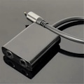 Miniatyrbilde 2 av 5: Optisk Fiberkabel Splitter 2 i 1 Toslink Konverter for HDTV DVD Digital TV Lydplanke Forsterker, Lys Farge Port