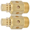 Miniatyrbilde 4 av 5: 2 stk. Pneumatisk lyddemper messing luftutblåsning justerbar strupetype demper lyddemper 1/2in PSC?04
