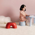 Miniatyrbilde 3 av 5: Creative Home Sklisikker Rund Regnbuebenk for Barn, Sterk Praktisk Fotskammel Blue