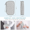 Miniatyrbilde 2 av 5: Elektronisk arrangør, kabelarrangørveske, etui for elektronisk tilbehør White