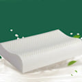 Miniatyrbild 3 av 5: Naturlig Grön Latex Elastisk Luftgenomsläpplighet, Fukt- och Luftfuktighetsskydd för Cervikal Rygg Partikel Minneskudde