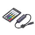 Miniatyrbillede 3 af 5: LED Controller Trådløs RF 5 i 1 Mini Fuld Touch LED Lysbjælke 28 Taster RGB CCT Controller