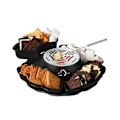 Miniatyrbild 1 av 5: 2-i-1 Elektrisk S'more Maker Fonduegryta Flamfri Värmare med 3 Temperaturkontroller S'more Kit med Marshmallow Rostningspinnar Bordsmodell Inomhus Kit för Grillning