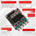 Miniatyrbillede 3 af 5: -APTX1 Bluetooth Digital Forstærker 2.1 Kanal Qualcomm BT Forstærkerkort 100W+100W+200W Bas Forstærker QCC3034+TPA3221 C