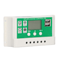 Miniatyrbild 4 av 5: PWM Solarladdningsregulator Automatisk Identifiering Dubbla USB-Portar Solcellsladdare med PV-Kabel för Hem 24V 12V 10A