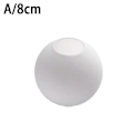 Miniatyrbillede 1 af 5: Mat Hvid Globe Glas Lampeklokke Udskiftning Rundt Lysdækning Reparation 8cm