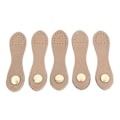 Miniatyrbillede 4 af 5: 5 Sæt Læder Snap Spænder Bløde Slidstærke DIY Syning Læder Lukning til Håndtasker Skuldertasker Punge Beige Antik Messing Tilbehør