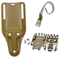 Miniatyrbillede 1 af 5: Taktisk Pistolhylster Tilbehør Qls Hurtigt Låsesystem Kit Universal Jagt Lavprofil Bælte Paddle Drop Leg Elastisk Bånd Rem tan long set