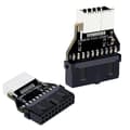 Pikkukuva 2 / 5: Emolevysovitin USB 3.0 19/20Pin - USB 3.1 Type E Key-A Type-C Etupaneeliliitin Pystysuora 10Gpbs Header-muunnin PC-tarvikkeet
