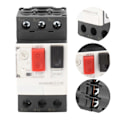 Miniatyrbilde 5 av 5: Elektrisk strømbryter motor start stopp beskyttelsesbryter 35mm guideskinne montering 2.5?4A